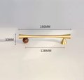Black bar handles with gold brass ball decoration/cabinet handles/modern hardware/gold drawer pulls/cabinet pulls/furniture door handles
