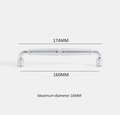 Deluxe shiny silver drawer pull with textured grip/Ornate silver curved cabinet handle/Silver Chrome textured door knob/Silver drawer knob