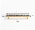 Rainbow abalone shell drawer pull/Pearl cabinet pull/Mother of pearl door handle/Iridescent Drawer handle/Pearl and brass furniture hardware