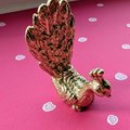 Brass Peacock Cabinet Pull/Gold Brass Peacock Door Handle/Bird shaped drawer handle/gold furniture hardware/Peafowl Cabinet Handle/Door knob