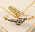 Brass Budgie Cabinet Pull/Gold Brass Budgerigar Door Handle/Bird shaped drawer handle/gold furniture hardware/Parrot Cabinet Door Knob