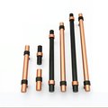Rose Gold and Black cabinet bar handles/copper and black drawer pull/kitchen hardware/renovation project door handle/rose gold cabinet pulls