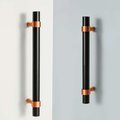 Rose Gold and Black cabinet bar handles/copper and black drawer pull/kitchen hardware/renovation project door handle/rose gold cabinet pulls