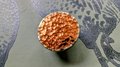 Copper and brass hammered brass drawer handle/Copper cabinet handle/Textured metal furniture hardware/Copper drawer knob/Copper cabinet pull