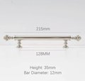 Decorative silver drawer handle/Ornate silver chrome drawer pull/Unique cabinet handle/Silver wardrobe door handle/Pincone cabinet handle