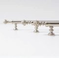 Decorative silver drawer handle/Ornate silver chrome drawer pull/Unique cabinet handle/Silver wardrobe door handle/Pincone cabinet handle