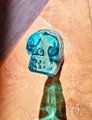Glass crystal skull drawer knob/Pirate themed cabinet handle/Halloween door handle/Skull shaped cabinet pull/Gothic core drawer handle