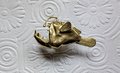 Gold lantern fish cabinet pull/Angle fish drawer handle/Unique fish door handle/Gothic core door knob/Quirky brass cabinet handle