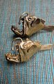 Gold lantern fish cabinet pull/Angle fish drawer handle/Unique fish door handle/Gothic core door knob/Quirky brass cabinet handle