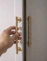 Bamboo patterned brass cabinet bar Handle/Bamboo drawer pull/Brass furniture hardware/Gold door handle/Silver Bamboo cabinet pull