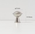 Decorative silver drawer handle/Ornate silver chrome drawer pull/Unique cabinet handle/Silver wardrobe door handle/Pincone cabinet handle