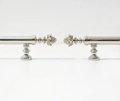 Decorative silver drawer handle/Ornate silver chrome drawer pull/Unique cabinet handle/Silver wardrobe door handle/Pincone cabinet handle