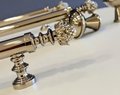 Decorative silver drawer handle/Ornate silver chrome drawer pull/Unique cabinet handle/Silver wardrobe door handle/Pincone cabinet handle