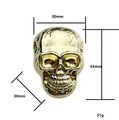 Gold or silver skull drawer handle/Skull shaped drawer pull/Gothic cabinet handle/Skull door knob/Halloween furniture hardware/Gothic core