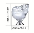 Glass crystal skull drawer knob/Pirate themed cabinet handle/Halloween door handle/Skull shaped cabinet pull/Gothic core drawer handle