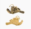 Gold lantern fish cabinet pull/Angle fish drawer handle/Unique fish door handle/Gothic core door knob/Quirky brass cabinet handle