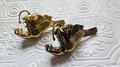 Gold lantern fish cabinet pull/Angle fish drawer handle/Unique fish door handle/Gothic core door knob/Quirky brass cabinet handle