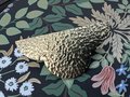 Clover shaped hammed texture drawer handle/Big Gold drawer pull/Gold Wardrobe handle/Kitchen hardware/Large cabinet handle/Gold door handle