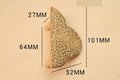 Clover shaped hammed texture drawer handle/Big Gold drawer pull/Gold Wardrobe handle/Kitchen hardware/Large cabinet handle/Gold door handle