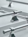 Shiny silver bar cabinet handle with retro look/Chrome drawer handle/home improvement hardware/Silver cabinet door handle/Silver hardware