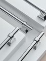 Shiny silver bar cabinet handle with retro look/Chrome drawer handle/home improvement hardware/Silver cabinet door handle/Silver hardware