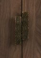 Bronze wave design rectangle bar handles/Bronze bold drawer pull/kitchen cabinet handles/Brass door handles/Bronze furniture hardware