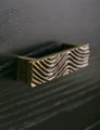 Bronze wave design rectangle bar handles/Bronze bold drawer pull/kitchen cabinet handles/Brass door handles/Bronze furniture hardware
