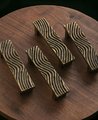 Bronze wave design rectangle bar handles/Bronze bold drawer pull/kitchen cabinet handles/Brass door handles/Bronze furniture hardware