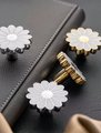 Silver or Gold brass Daisy Drawer Handle/Enamel white Daisy Flower cabinet pull/Nursery decor/Nursery door knob/Childrens door handle