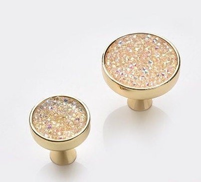 Iridescent angel aura quartz cabinet pull/Rainbow crystal and brass drawer pull/crystal hardware/gemstone door handle/glittery door handle