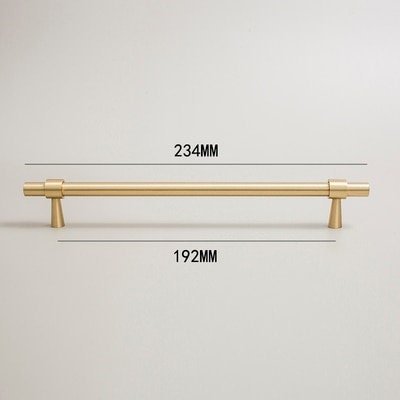 Silky gold brass cabinet bar handle/solid brass drawer pull/gold cabinet pull/Brass furniture hardware/classic door handle/kitchen hardware