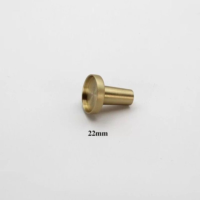 Round craft supply drawer handle for customising in brass or matte black/Black or gold cabinet knobs designed for adding individual inserts
