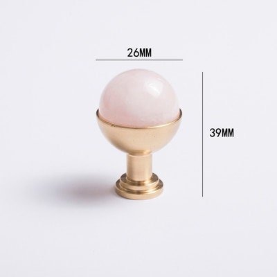 Semi precious stone ball and brass egg cup drawer handle/marble ball and brass cabinet handle/stone furniture hardware/gemstone door knob