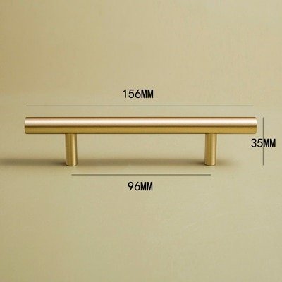 Matte gold brass cabinet bar handle/gold brass drawer pull/kitchen cabinet hardware/classic furniture hardware/gold door handles for DIY