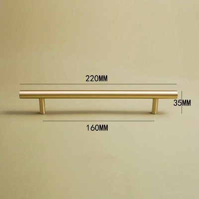 Matte gold brass cabinet bar handle/gold brass drawer pull/kitchen cabinet hardware/classic furniture hardware/gold door handles for DIY