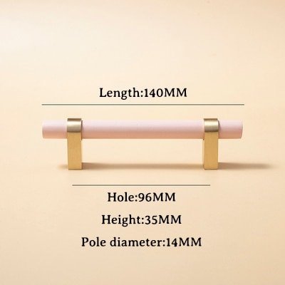Baby Pink and Gold cabinet bar pulls/ wooden drawer handles/nursery furniture hardware/pink cabinet door handles/children's furniture handle
