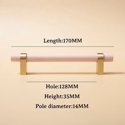Baby Pink and Gold cabinet bar pulls/ wooden drawer handles/nursery furniture hardware/pink cabinet door handles/children's furniture handle