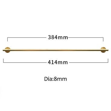 Shiny Gold Brass 8mm or 10mm thick bar pull handle with round backplates/gold drawer pull/kitchen furniture hardware/retro gold door handle