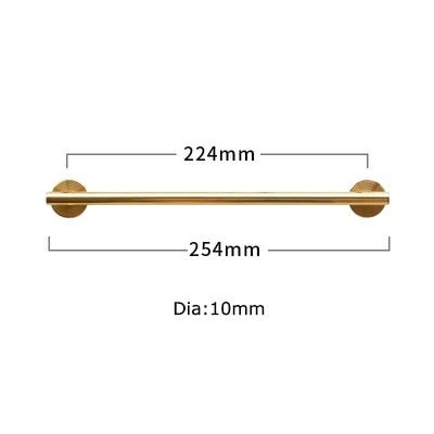 Shiny Gold Brass 8mm or 10mm thick bar pull handle with round backplates/gold drawer pull/kitchen furniture hardware/retro gold door handle