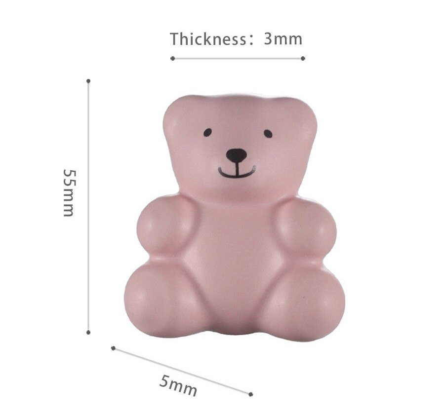 Cute teddy shaped drawer pull/Teddy Bear shaped cabinet handle/drawer handles for nursery furniture/Kids room door knob/Bear shaped handle