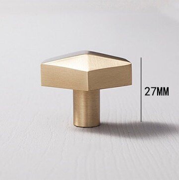Gold brass geometric heart shaped Cabinet Pull/Heart shaped drawer handle/geometric door knob/brass furniture hardware/IKEA hack drawer knob