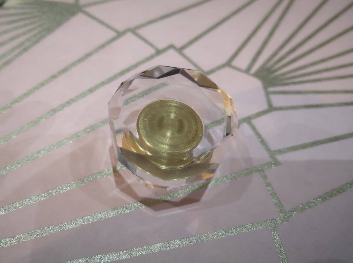 Round geometric cut clear Crystal Cabinet Pull with gold brass Door Handle Knob drawer pull furniture hardware upcycling renovation sparkly