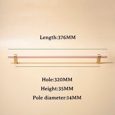 Baby Pink and Gold cabinet bar pulls/ wooden drawer handles/nursery furniture hardware/pink cabinet door handles/children's furniture handle