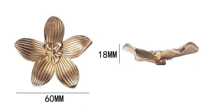 Gold cymbidium door knob/ Exotic flower cabinet pull/Brass flower Door Handle/Orchid drawer pull/ bedroom furniture hardware/orchid flower