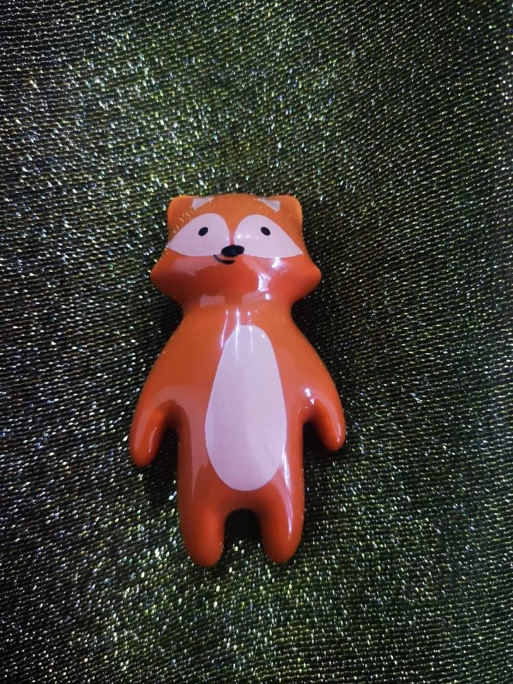 Sweet Fox drawer pull/Fox cabinet handle/kids furniture hardware/Fox door knob/door handles for nursery/childrens room decor/woodland decor
