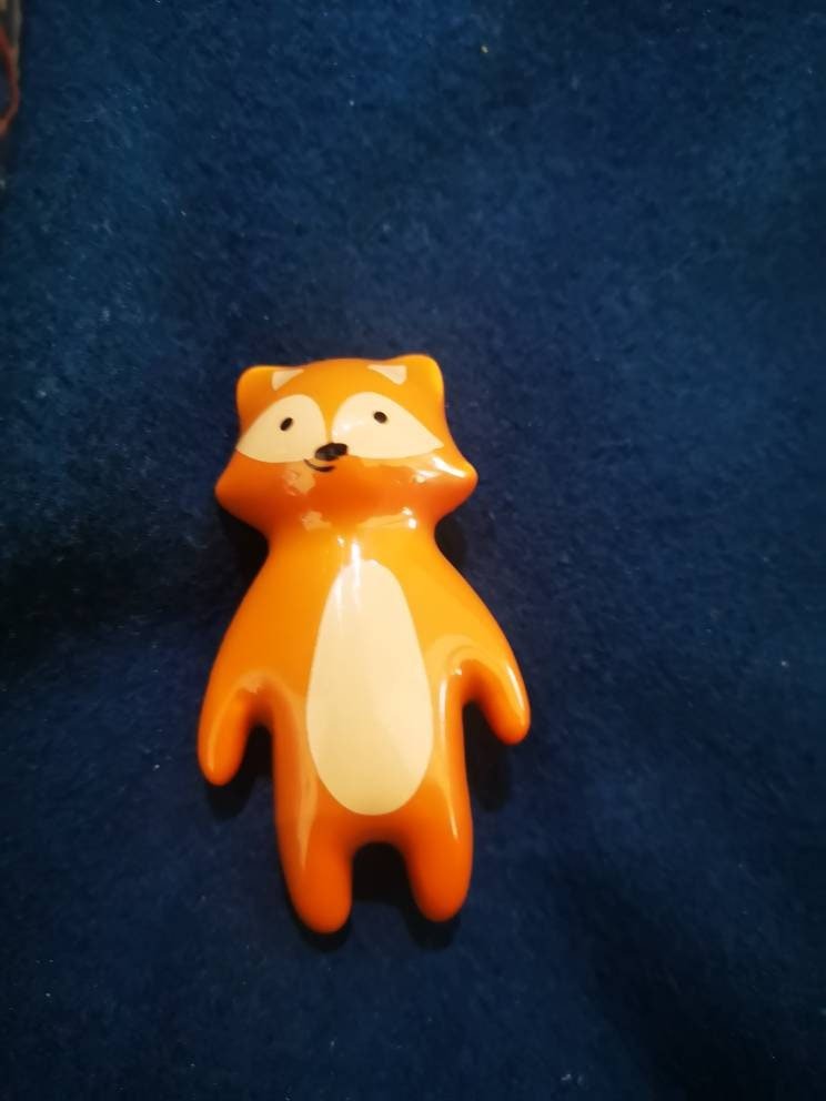 Sweet Fox drawer pull/Fox cabinet handle/kids furniture hardware/Fox door knob/door handles for nursery/childrens room decor/woodland decor
