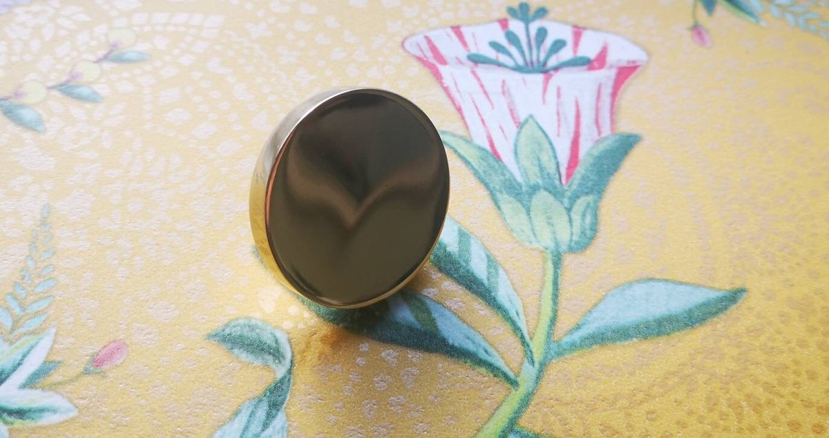 Round shiny gold brass cabinet handle/button shaped shiny gold cabinet pull/classic shiny gold door knob/gold furniture hardware/IKEA hack