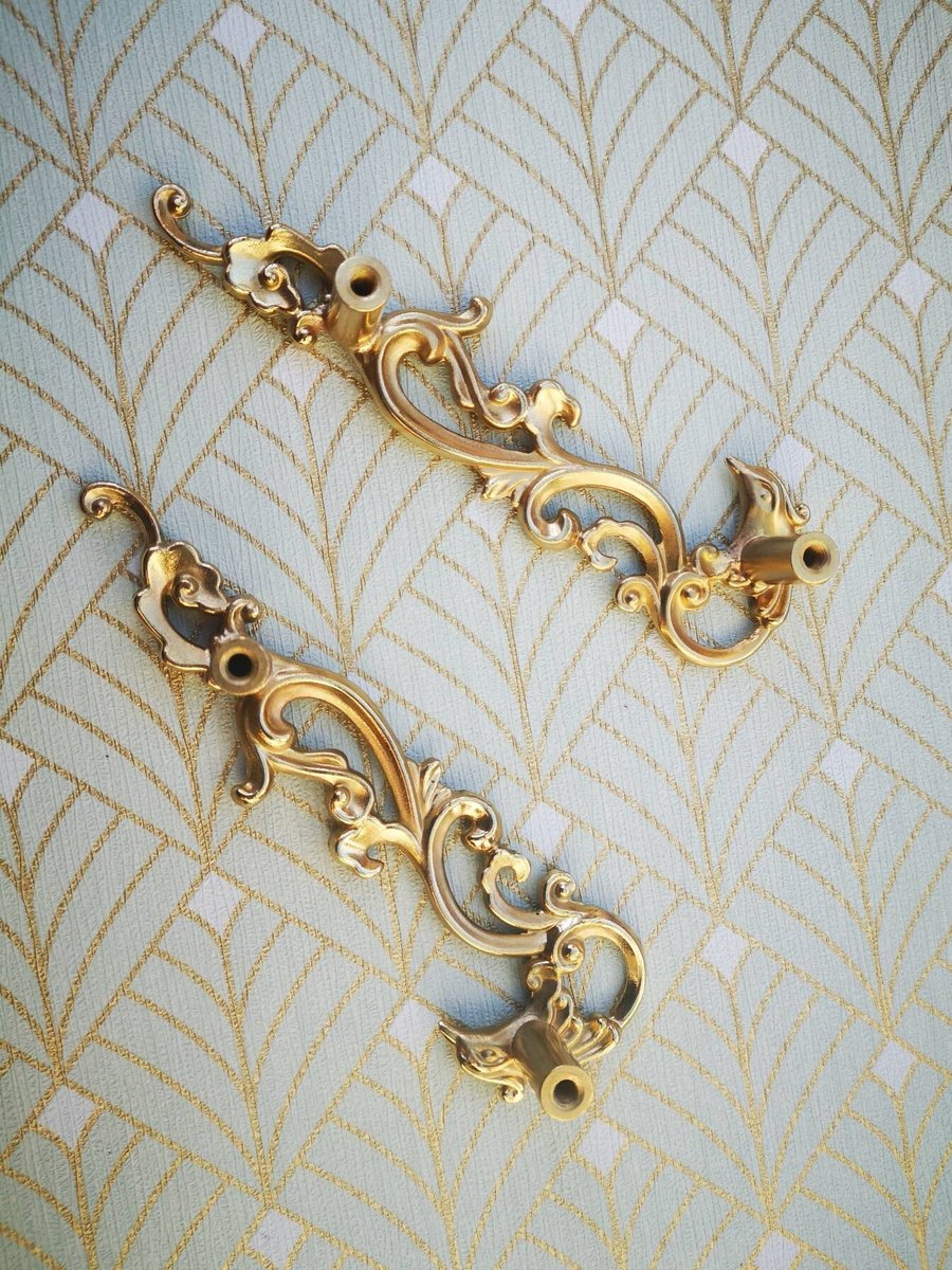Phoenix and smoke design cabinet handle/solid gold brass oriental design drawer pull/Gold wardrobe door handle/phoenix rising door handle