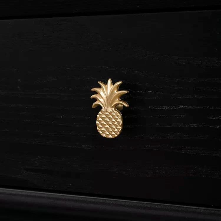 Gold Pineapple Cabinet Pulls/gold Door Handle/drinks cabinet handle/ tropical decor/home improvement/retro style door knob/drawer handle