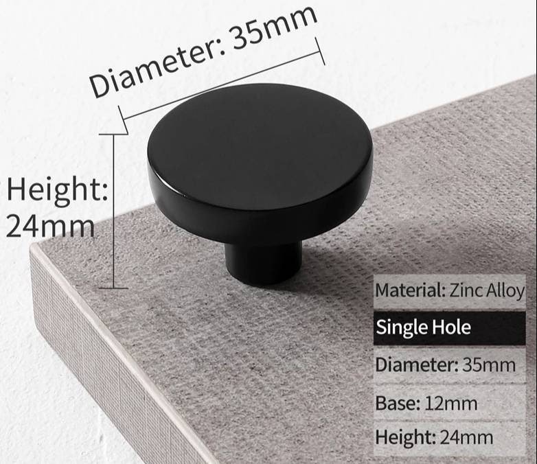 Classic Round button shaped circle handles Cabinet Pull Door Handle cabinet Knob five bright colours furniture hardware drawer pull
